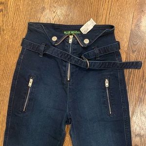 NWT High Waisted Fold Over Skinny Jeans
